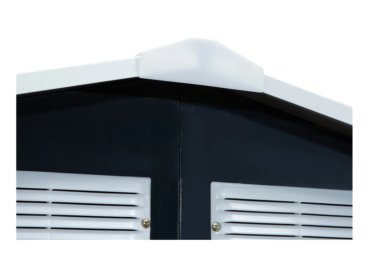 Caseta de jardín gris oscuro 213x130x185 cm Outsunny