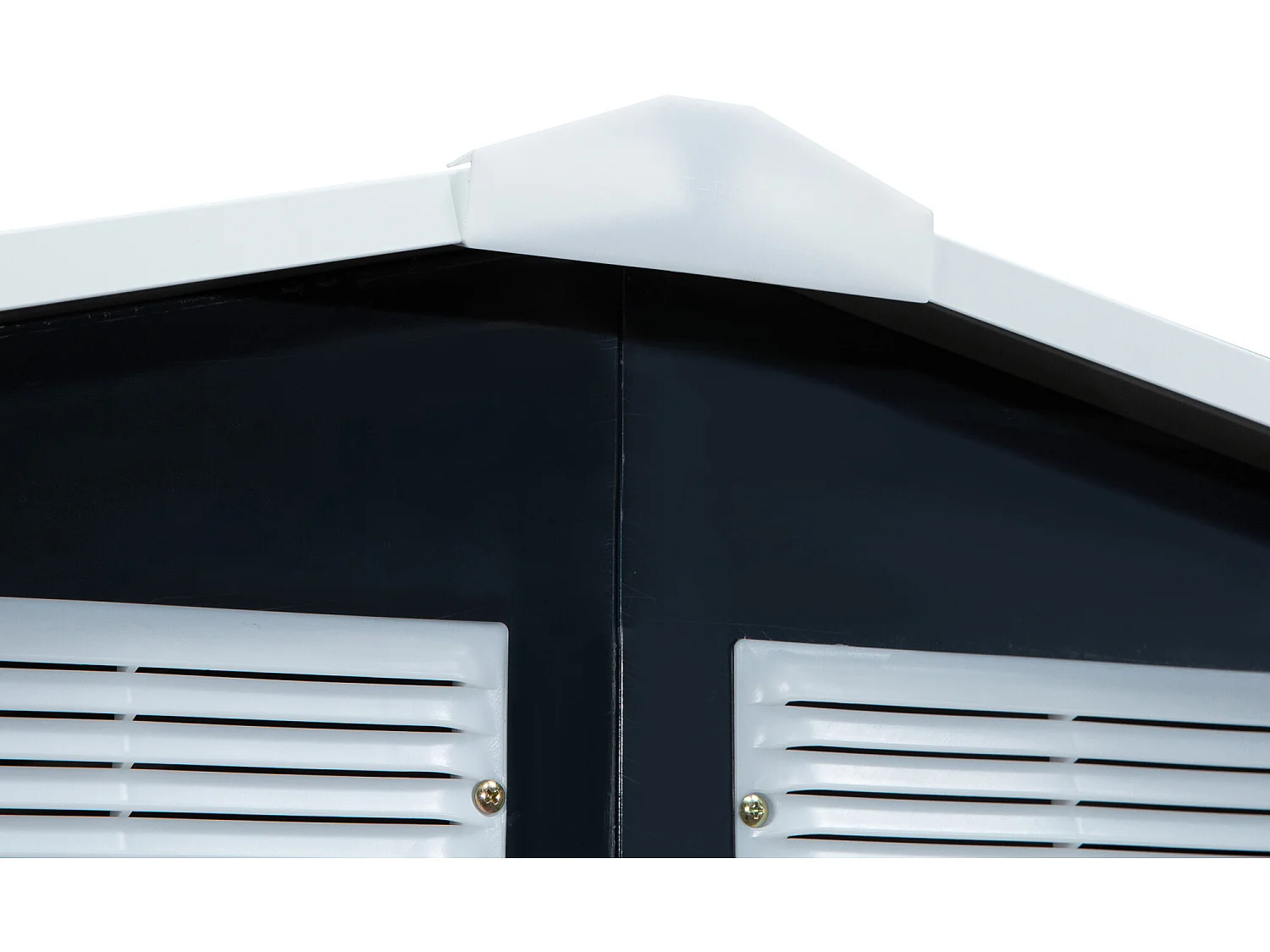 Caseta de jardín gris oscuro 213x130x185 cm Outsunny