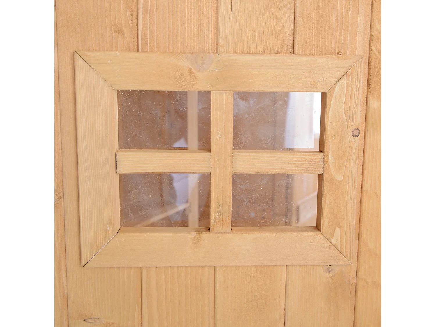 Cobertizo de madera madera natural 127.5x50x164 cm Outsunny