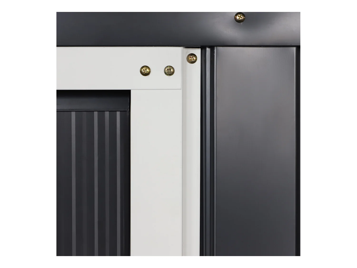 Caseta de jardín gris 340x386x200 cm Outsunny