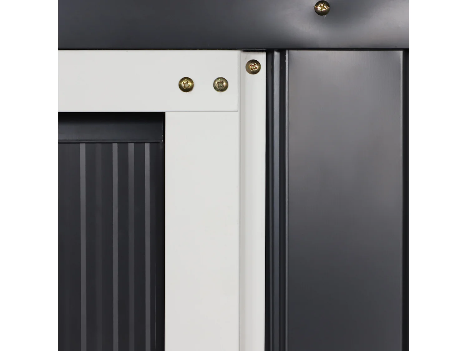 Caseta de jardín gris 340x386x200 cm Outsunny