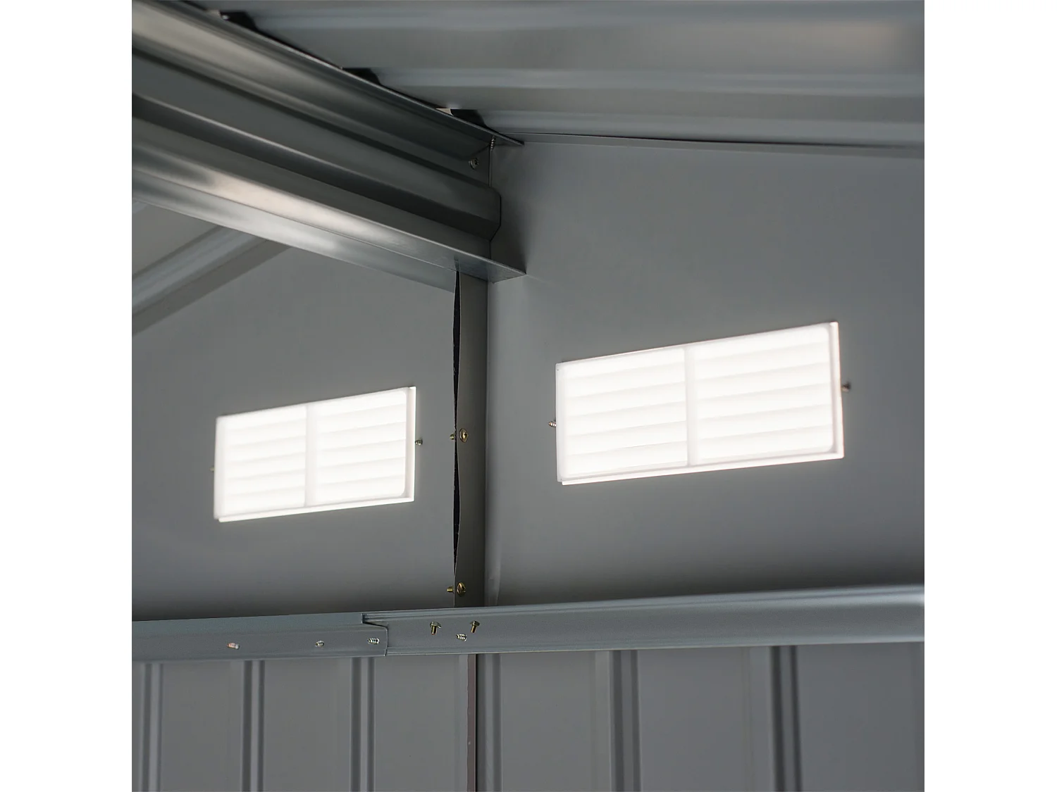 Cobertizo de jardín verde oscuro 277x195x192 cm Outsunny