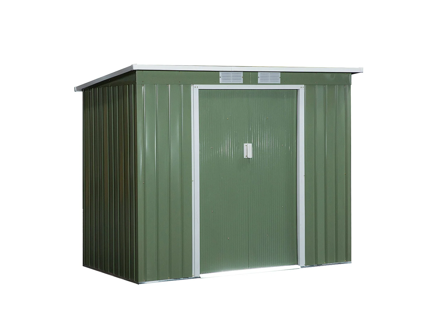 Caseta de jardín verde 213x130x172 cm Outsunny