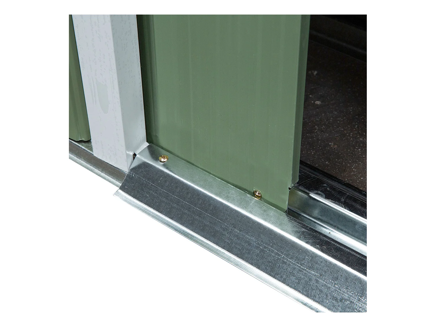 Caseta de jardín verde 213x130x172 cm Outsunny