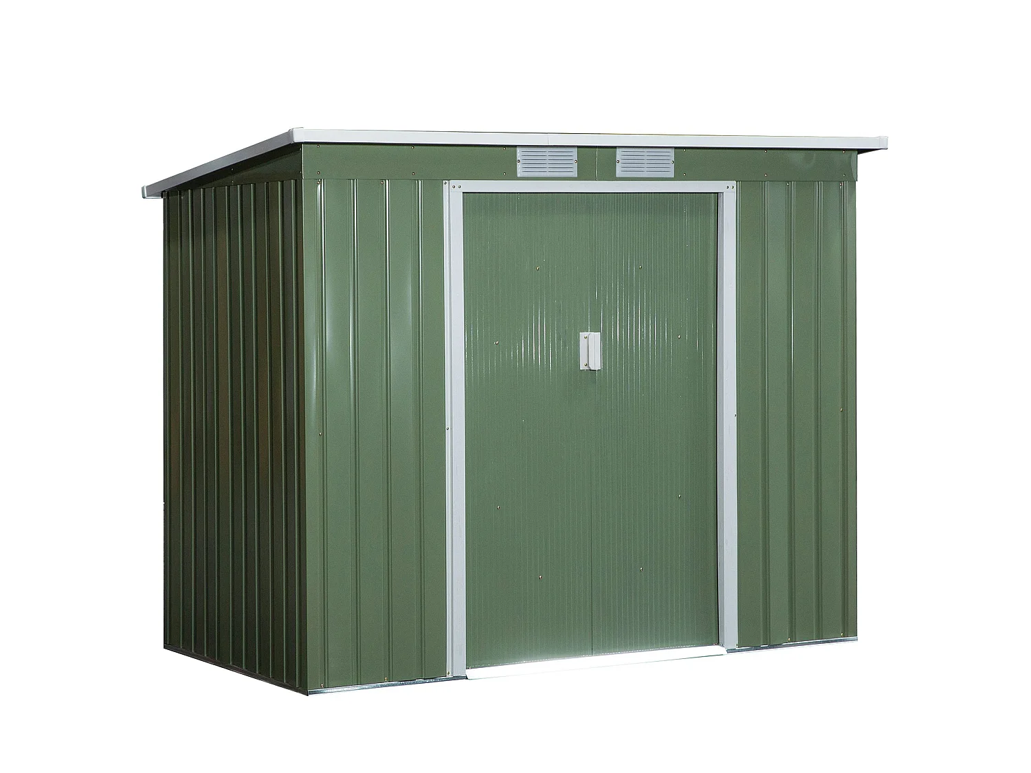 Caseta de jardín verde 213x130x172 cm Outsunny