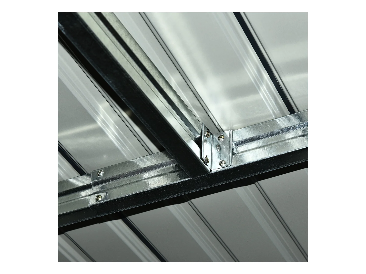 Caseta de jardín gris oscuro 280x130x172 cm Outsunny