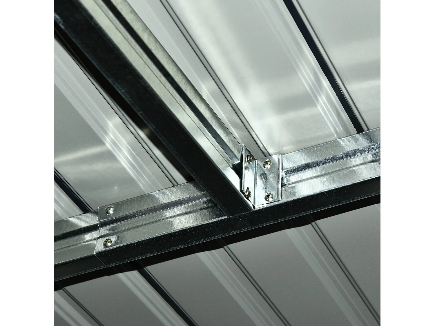 Caseta de jardín gris oscuro 280x130x172 cm Outsunny