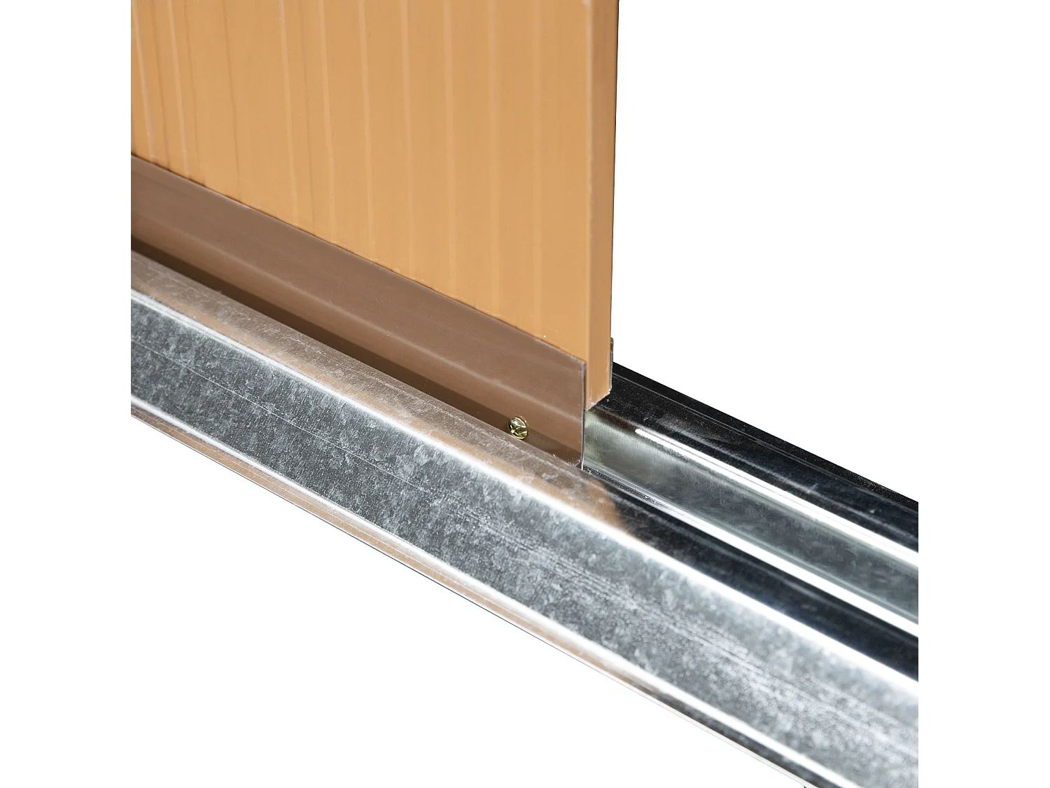 Cobertizo de jardín marrón 340x386x200 cm Outsunny