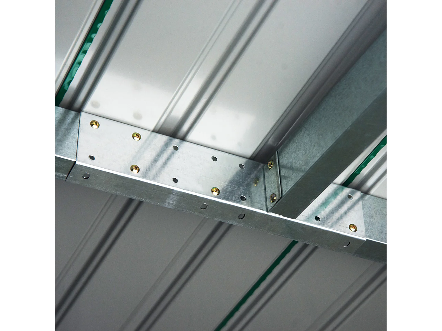 Caseta de jardín verde oscuro 280x130x172 cm Outsunny