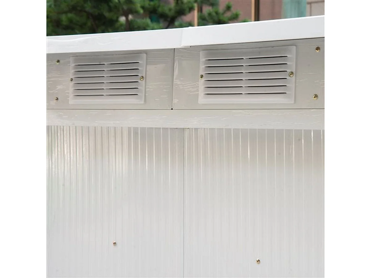 Caseta de jardín verde oscuro 280x130x172 cm Outsunny