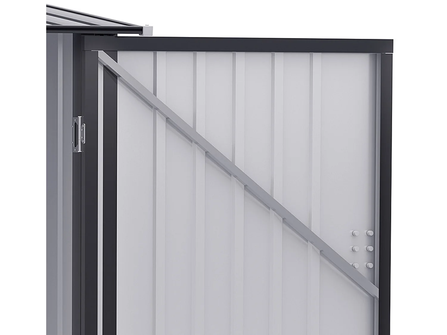 Cobertizo de jardín gris 100x103x160 cm Outsunny