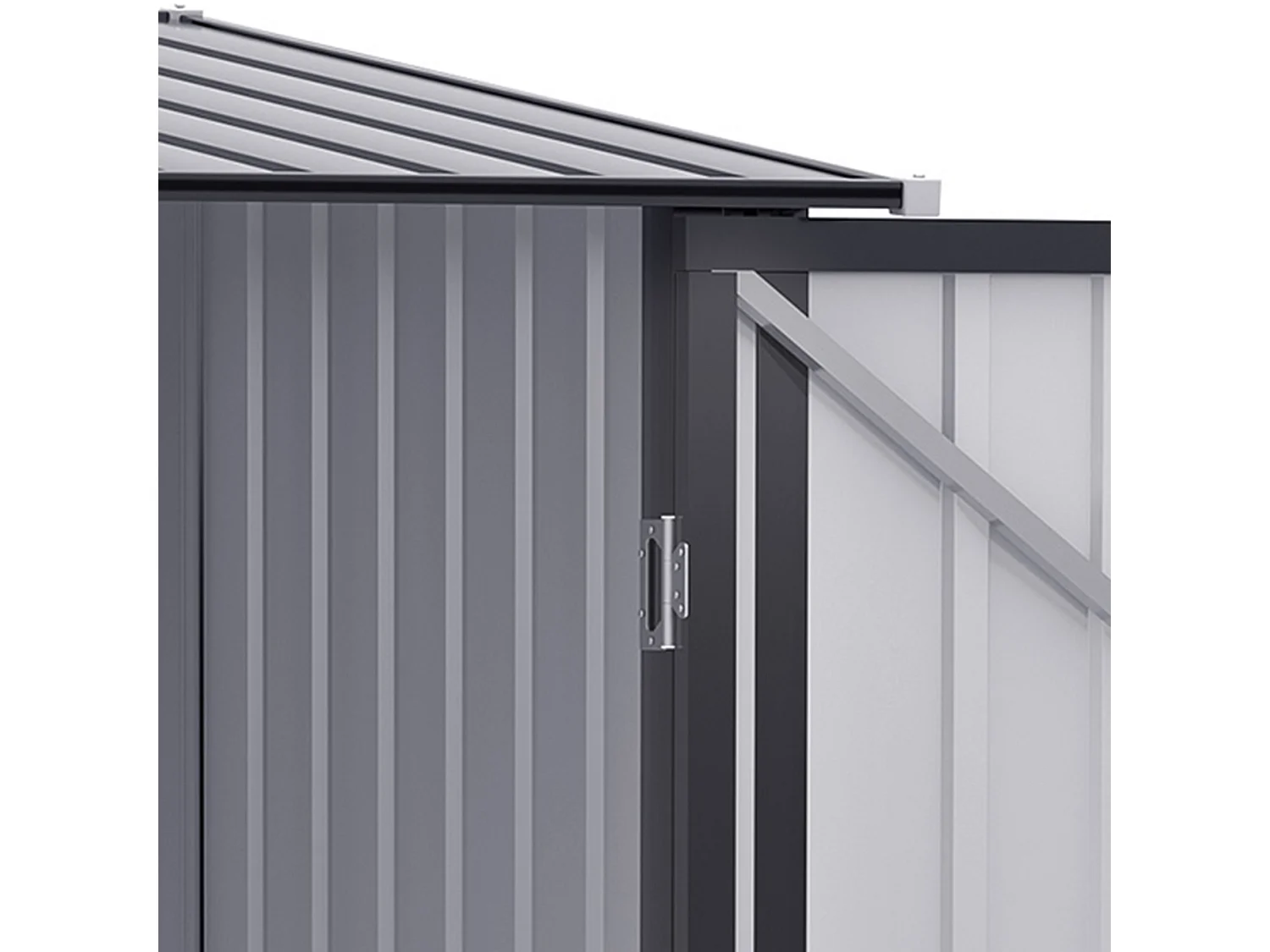 Cobertizo de jardín gris 100x103x160 cm Outsunny