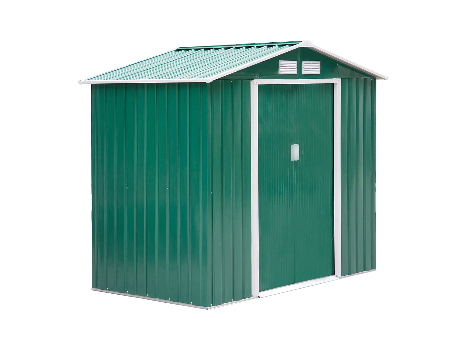 Caseta de jardín verde oscuro 213x130x185 cm Outsunny