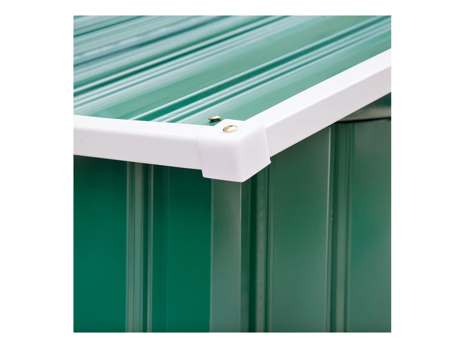 Caseta de jardín verde oscuro 213x130x185 cm Outsunny