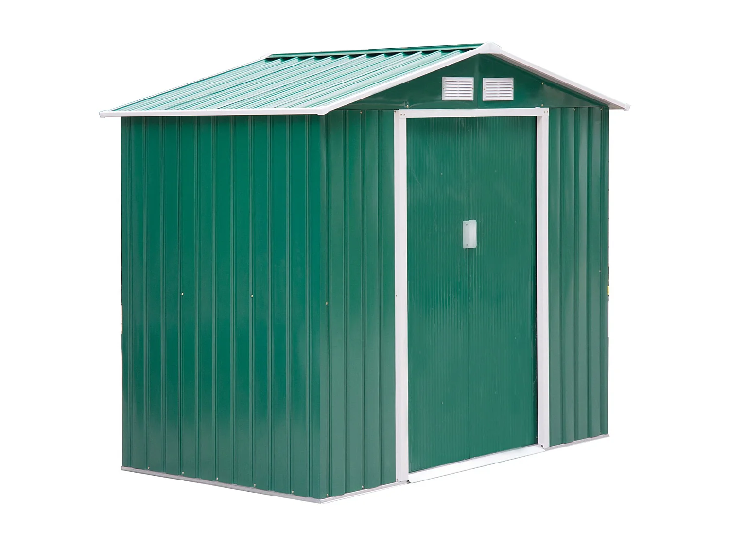 Caseta de jardín verde oscuro 213x130x185 cm Outsunny