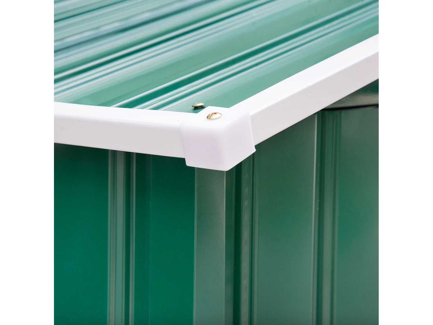 Caseta de jardín verde oscuro 213x130x185 cm Outsunny