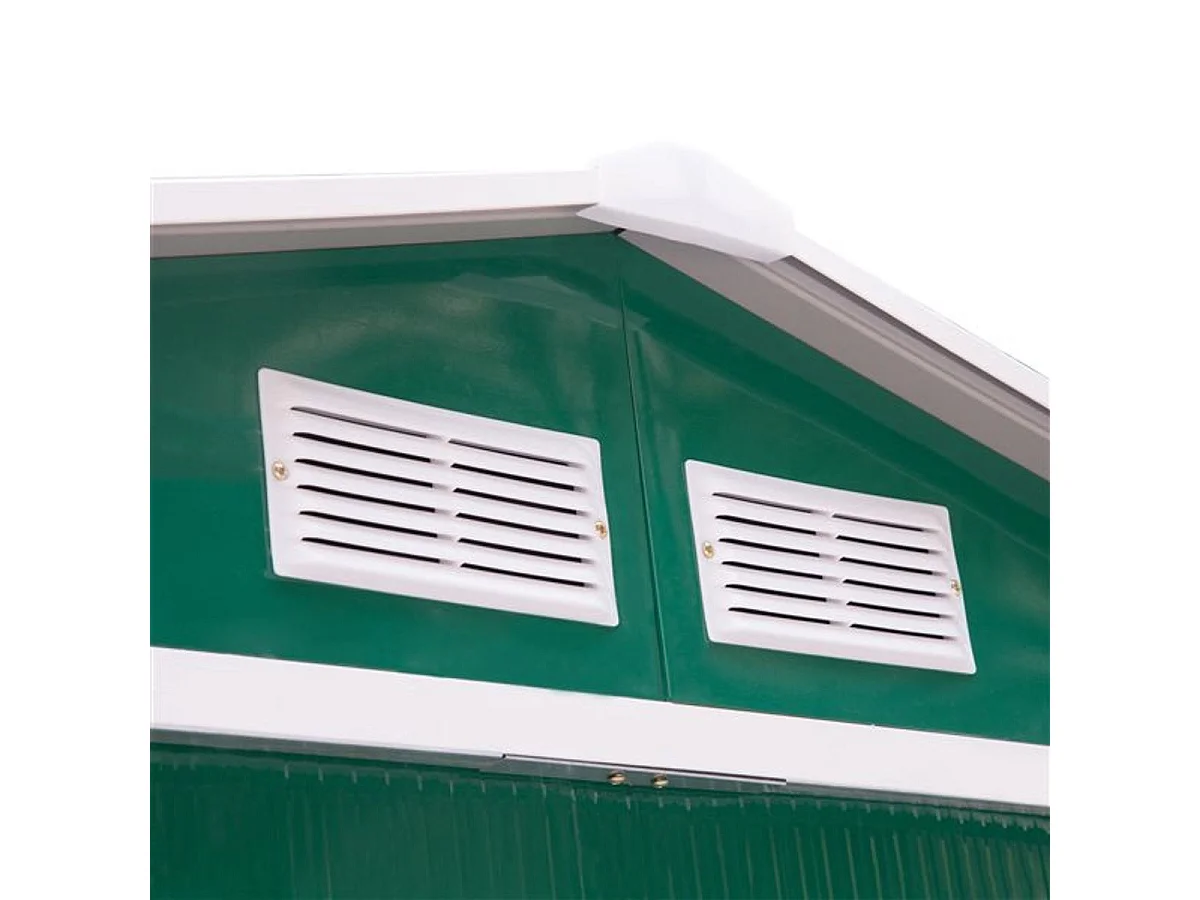 Caseta de jardín verde oscuro 213x130x185 cm Outsunny