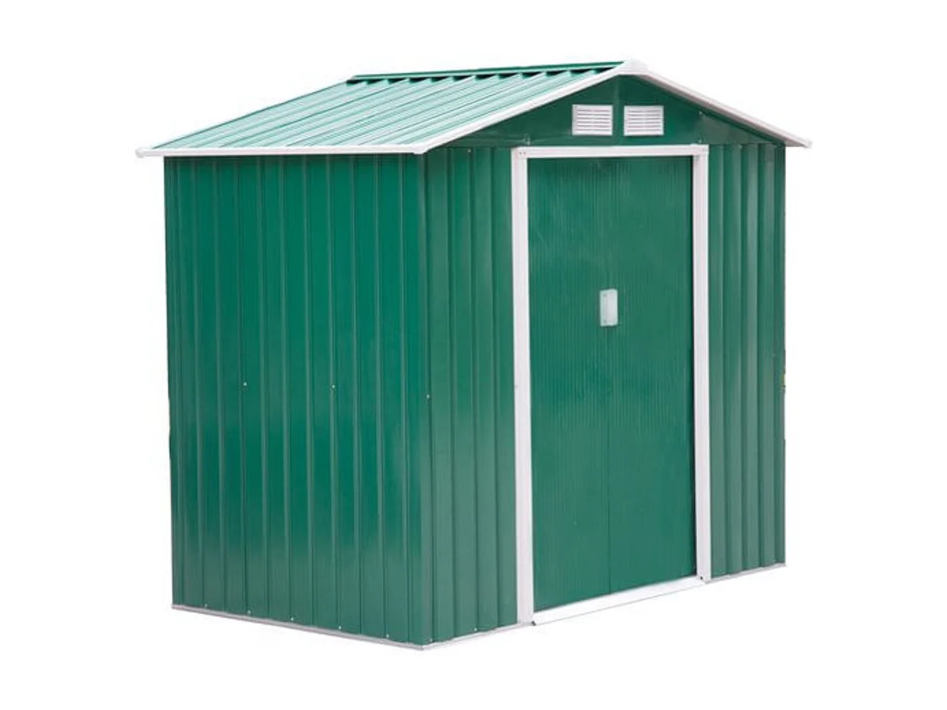 Caseta de jardín verde oscuro 213x130x185 cm Outsunny