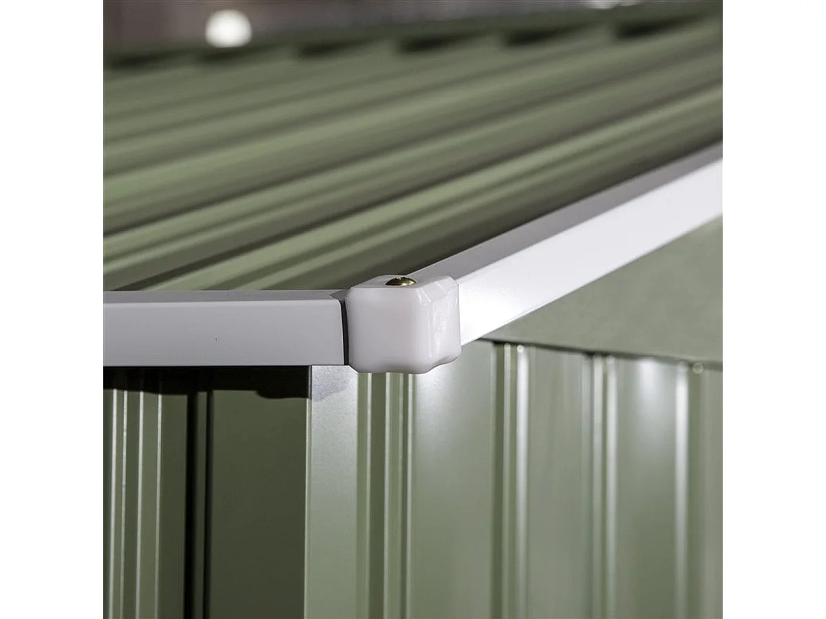 Cobertizo de jardín verde 277x195x192 cm Outsunny