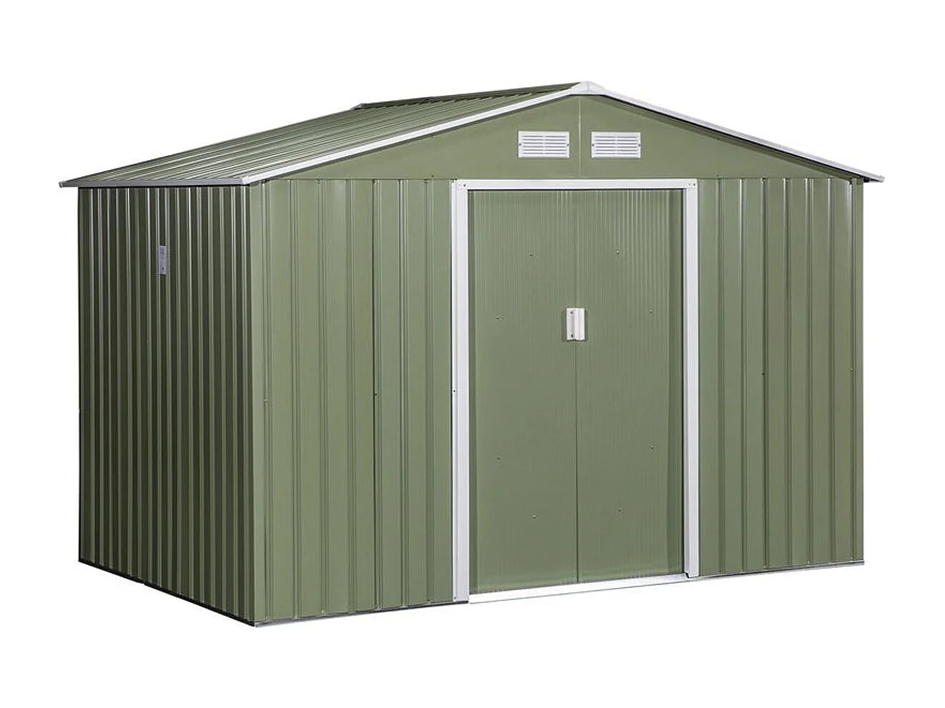 Cobertizo de jardín verde 277x195x192 cm Outsunny