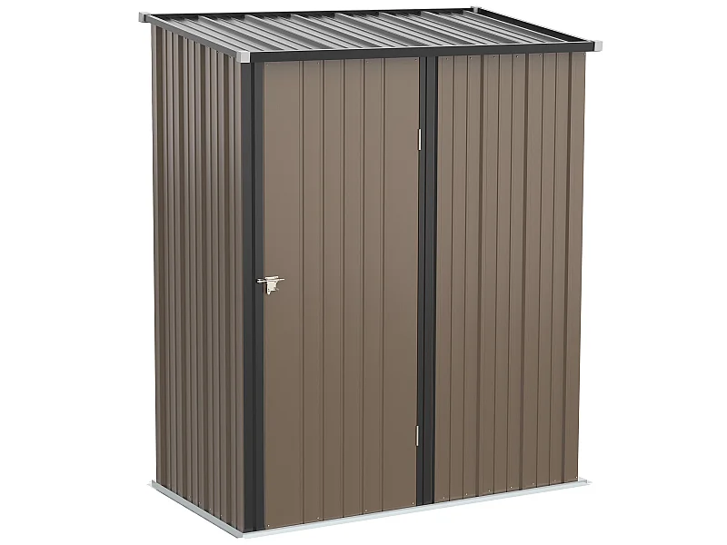 Cobertizo de jardín marrón 161.5x94.5x196 cm Outsunny