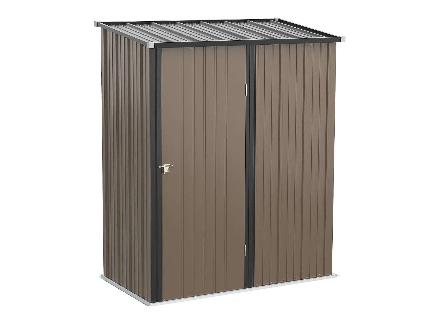 Cobertizo de jardín marrón 161.5x94.5x196 cm Outsunny