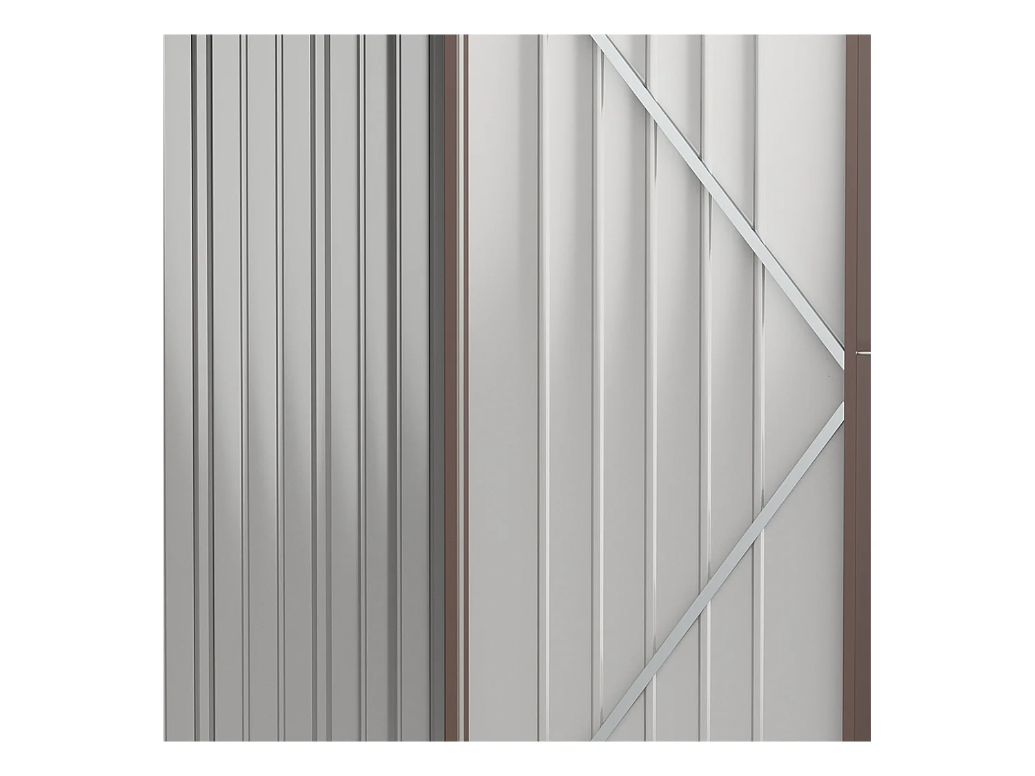 Cobertizo de jardín marrón 161.5x94.5x196 cm Outsunny