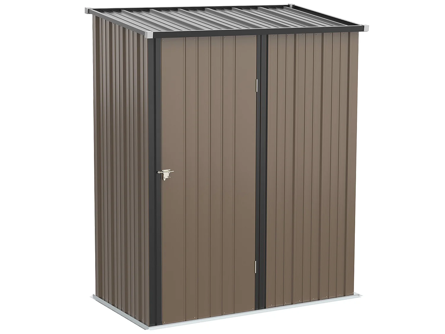 Cobertizo de jardín marrón 161.5x94.5x196 cm Outsunny