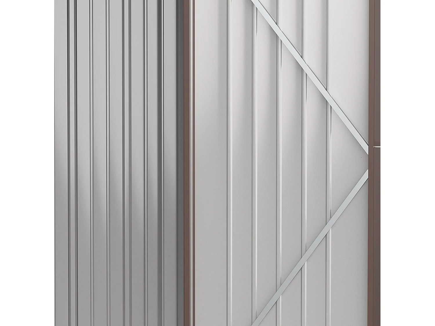 Cobertizo de jardín marrón 161.5x94.5x196 cm Outsunny