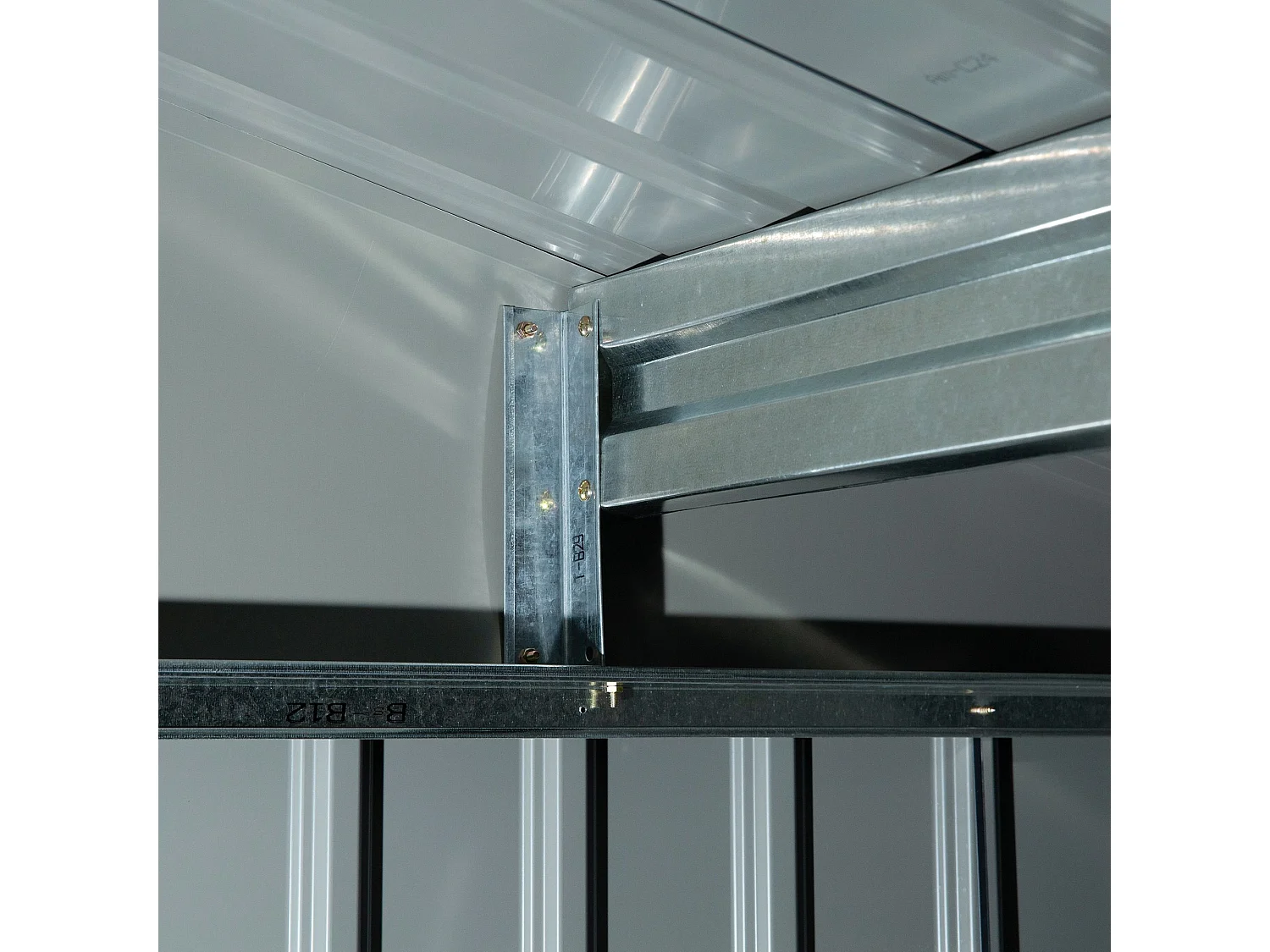 Caseta de jardín gris 277x195x192 cm Outsunny