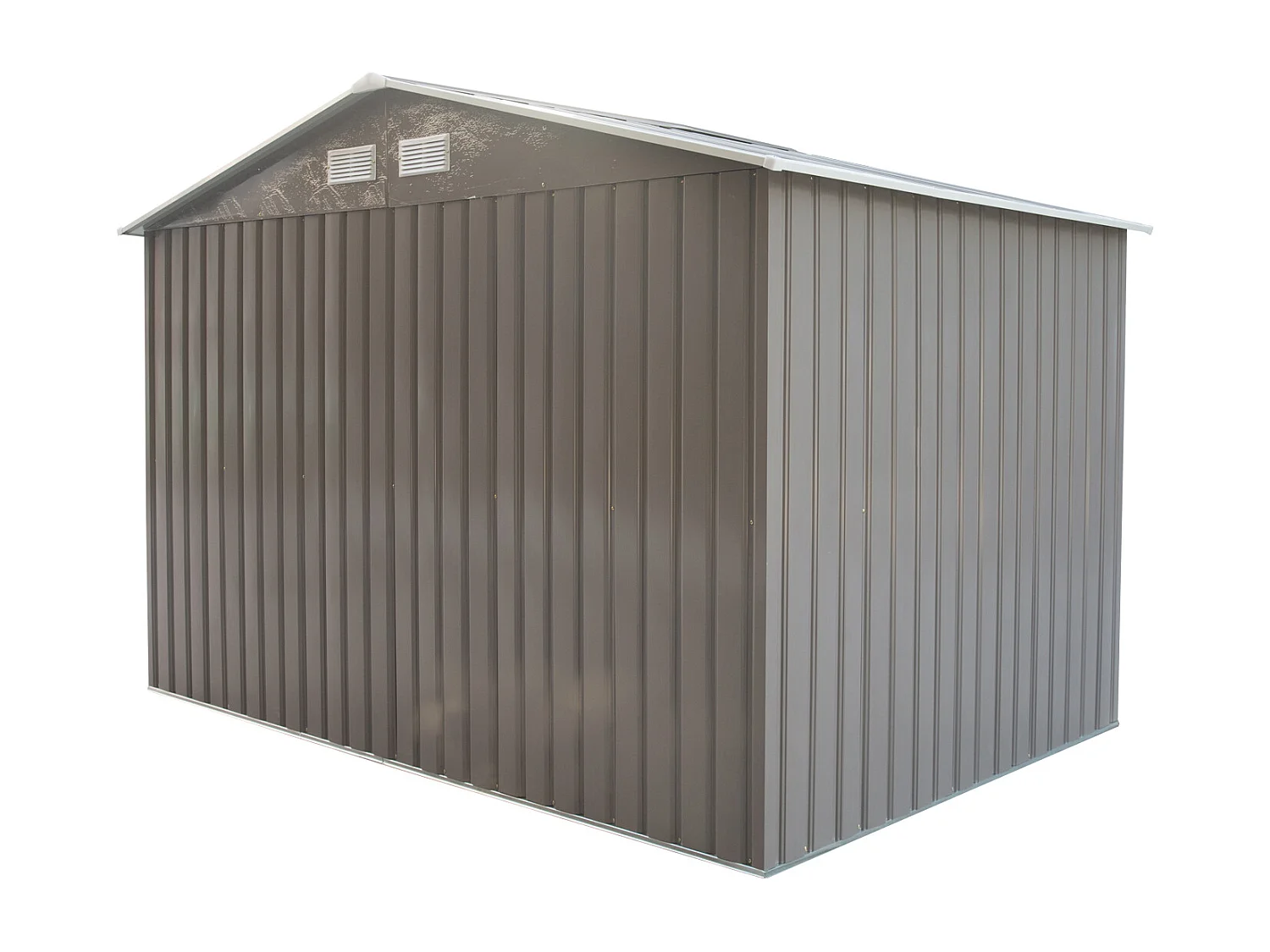 Cobertizo de jardín gris 277x195x192 cm Outsunny