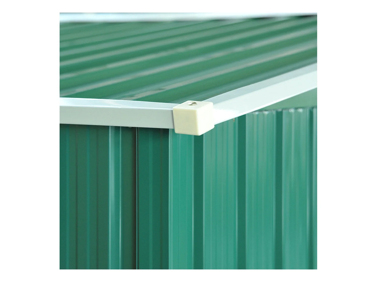 Caseta de jardín verde oscuro 258x206x178 cm Outsunny