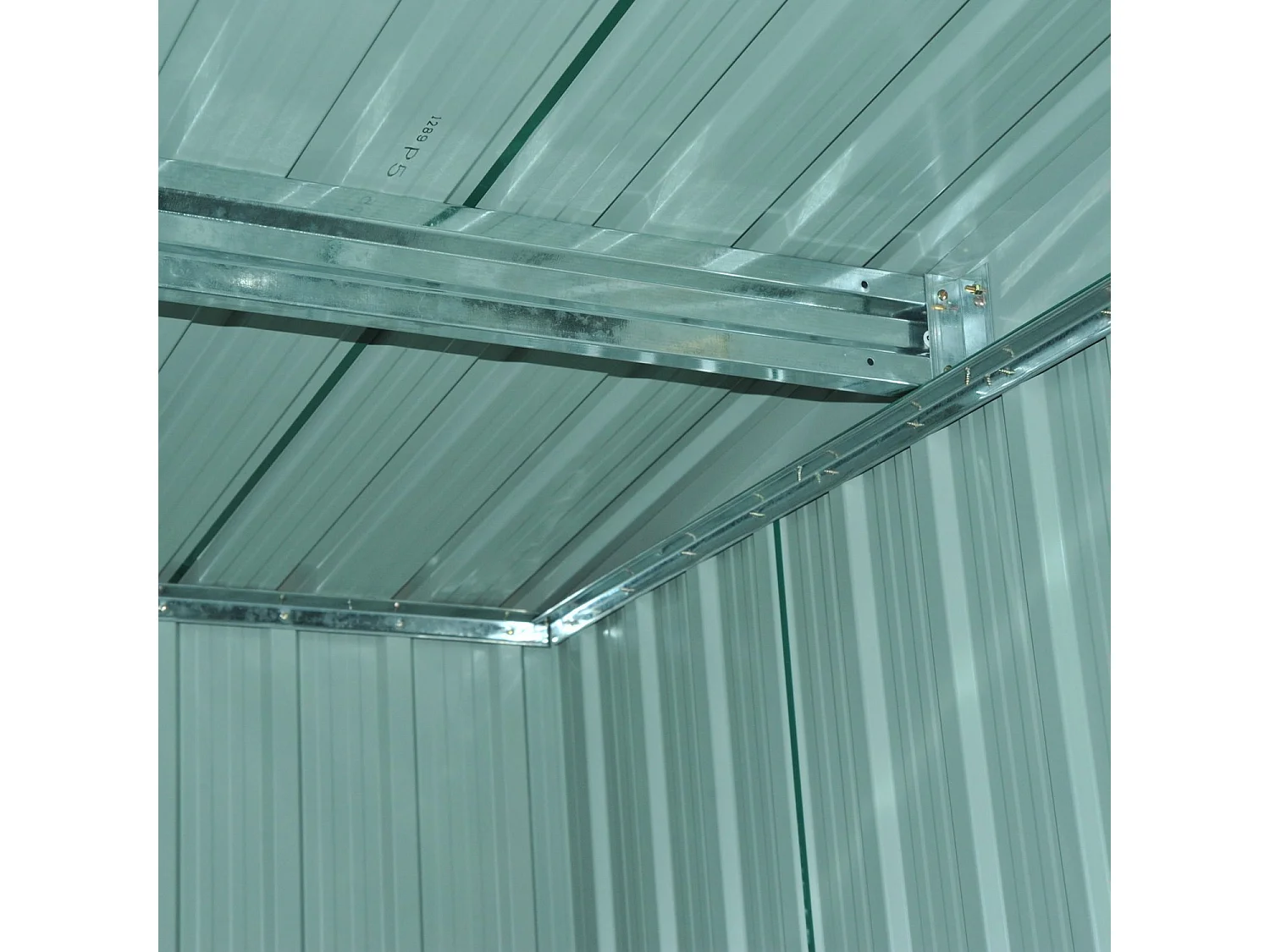 Caseta de jardín verde oscuro 258x206x178 cm Outsunny