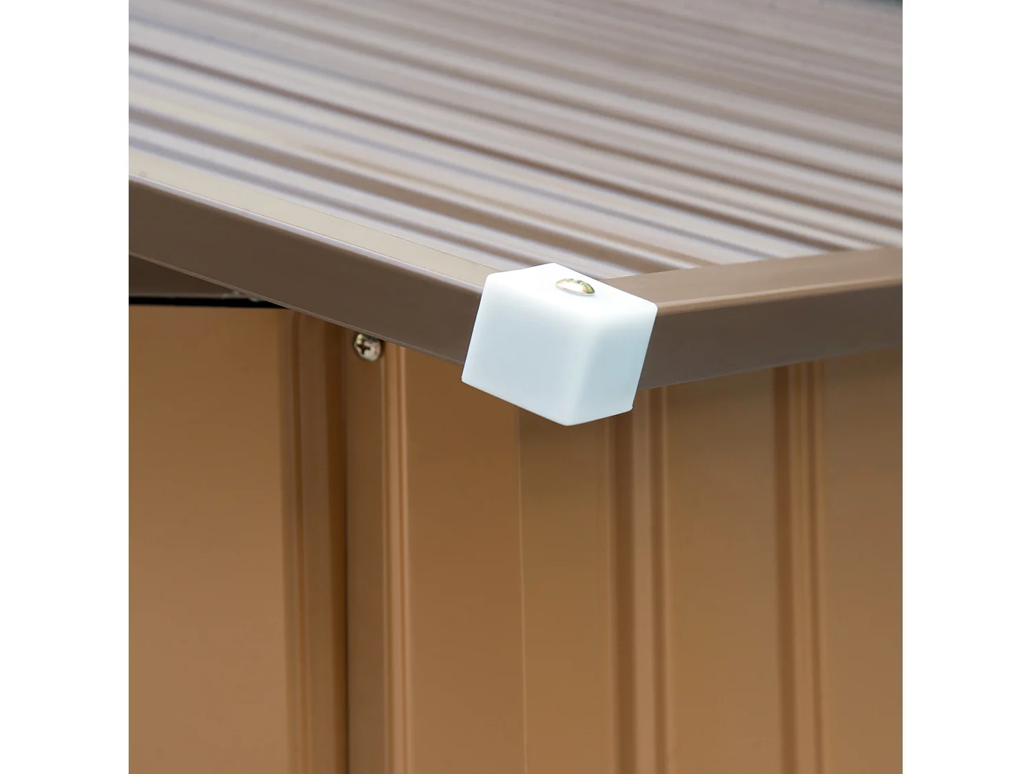 Cobertizo de jardín amarillo 277x195x192 cm Outsunny