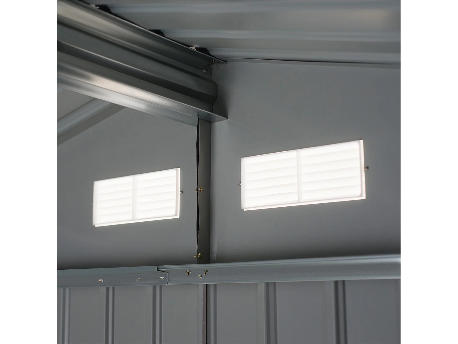 Cobertizo de jardín amarillo 277x195x192 cm Outsunny