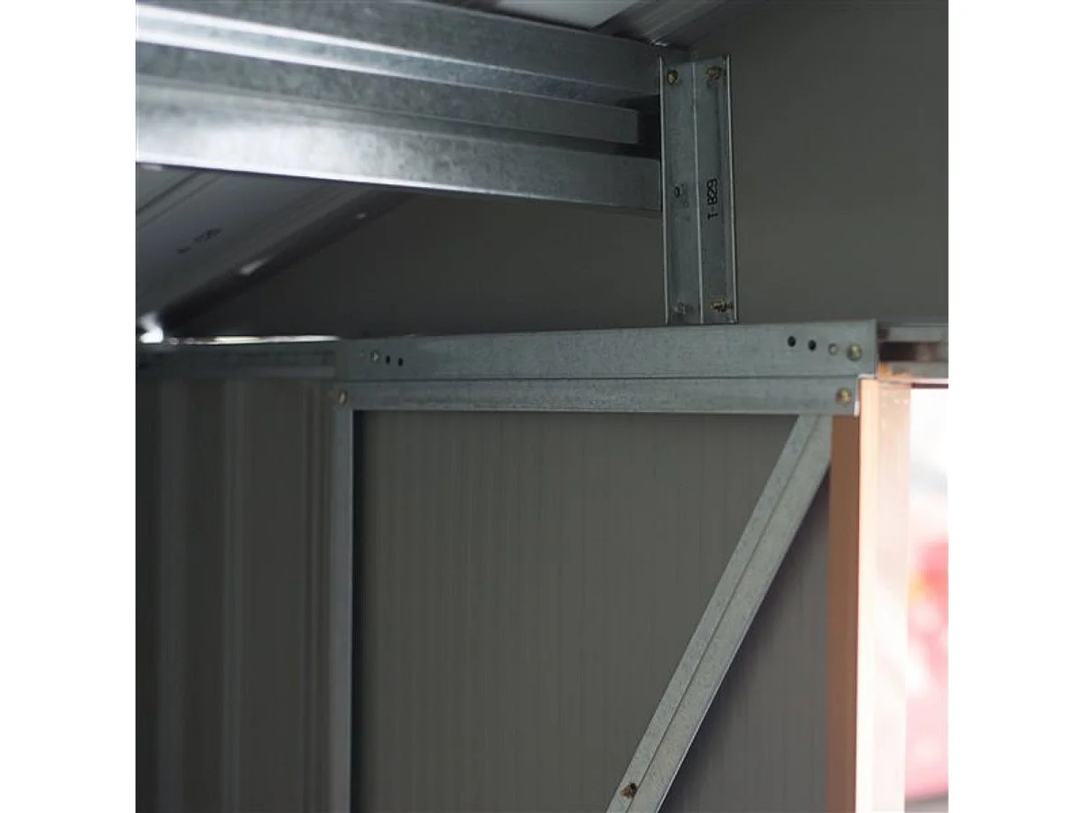 Cobertizo de jardín amarillo 277x195x192 cm Outsunny