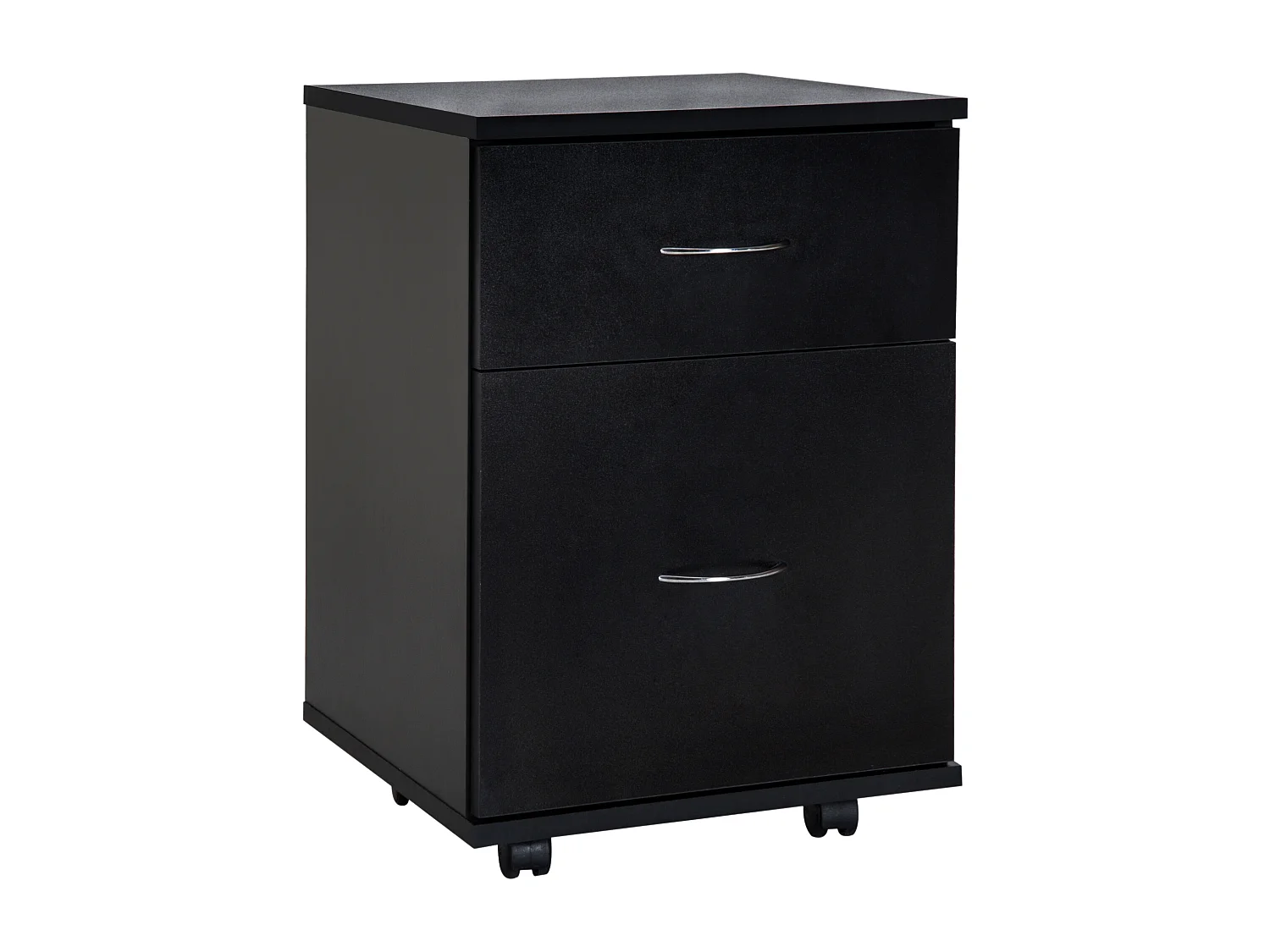 Archivador con ruedas negro 41x39x58cm HOMCOM