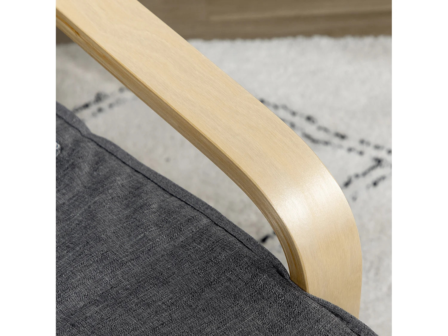 Sillón de salón gris 66.5x94x100 cm HOMCOM