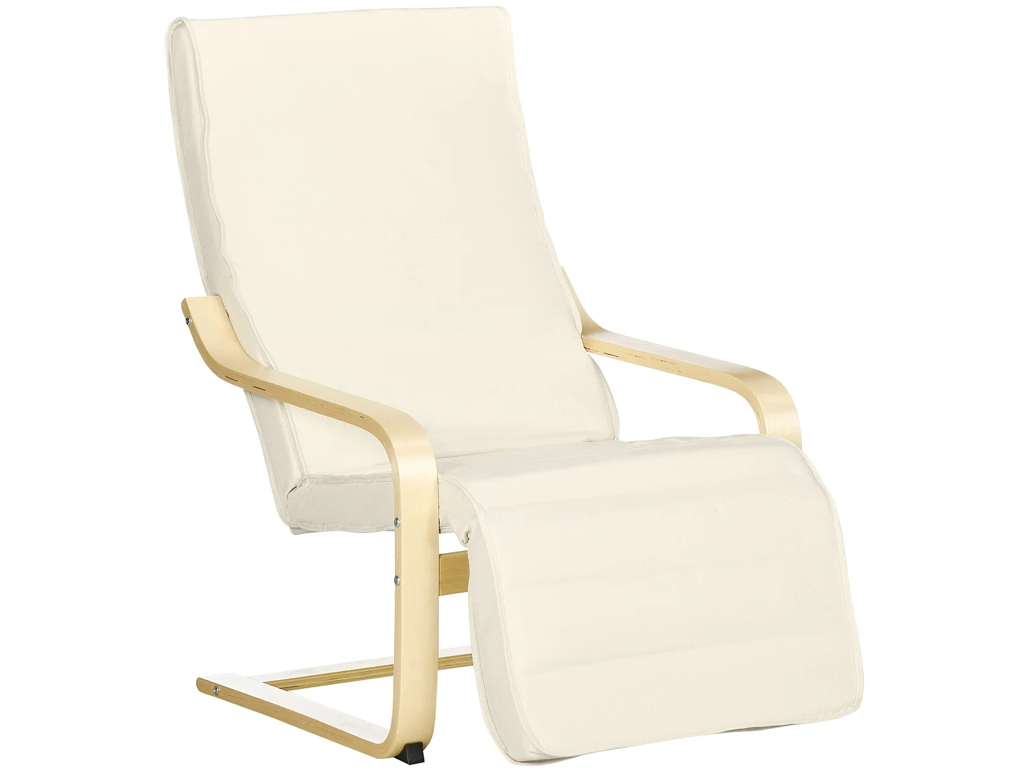 Sillón de salón crema 66.5x94x100 cm HOMCOM