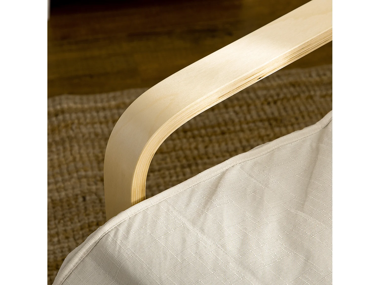 Sillón de salón crema 66.5x94x100 cm HOMCOM