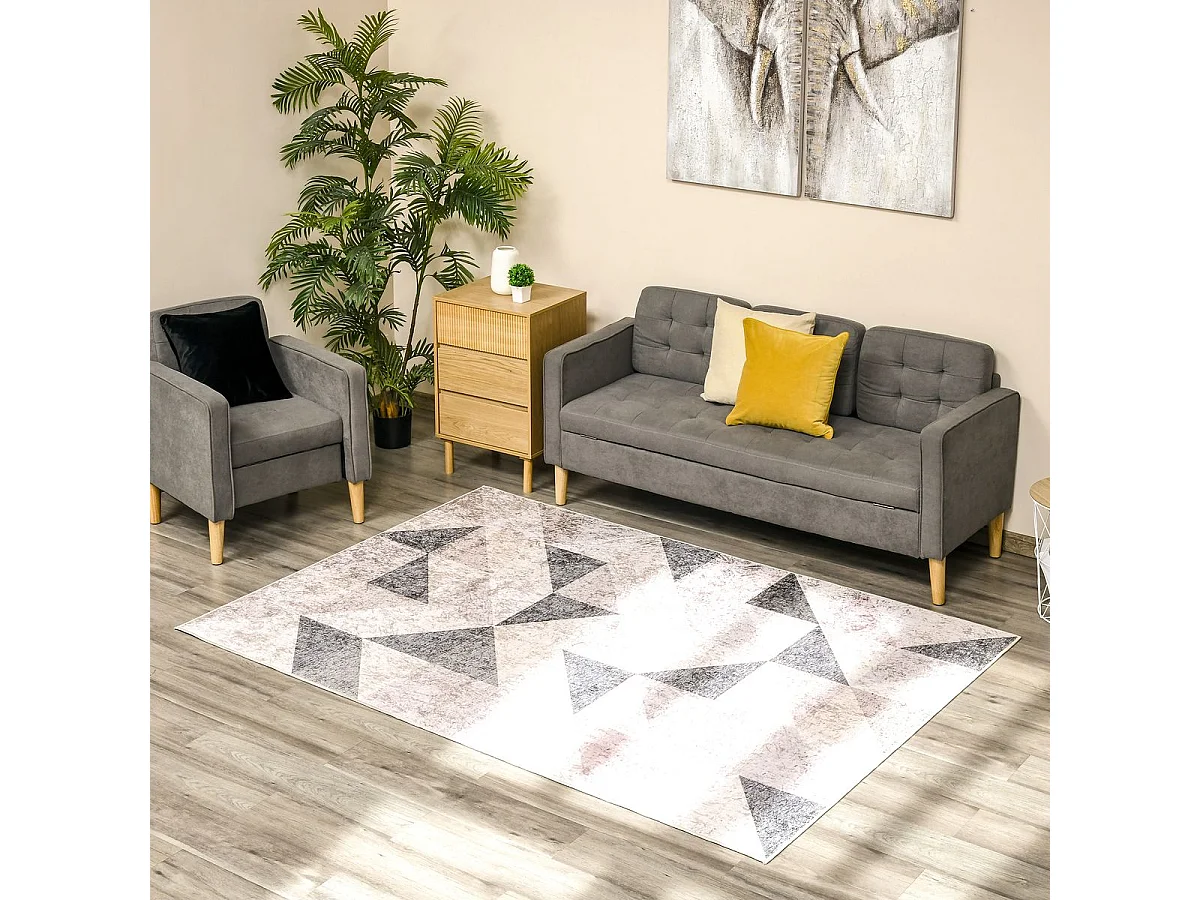 Alfombra de salón multicolor 230x160x0.6 cm HOMCOM