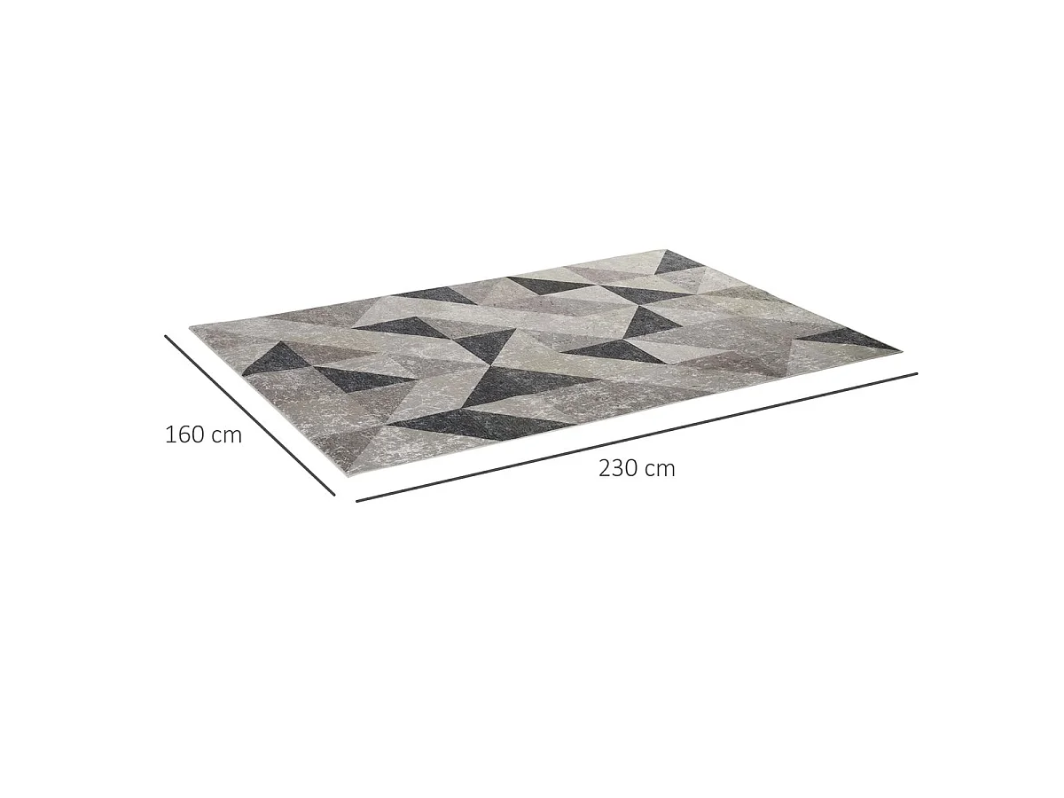 Alfombra de salón multicolor 230x160x0.6 cm HOMCOM