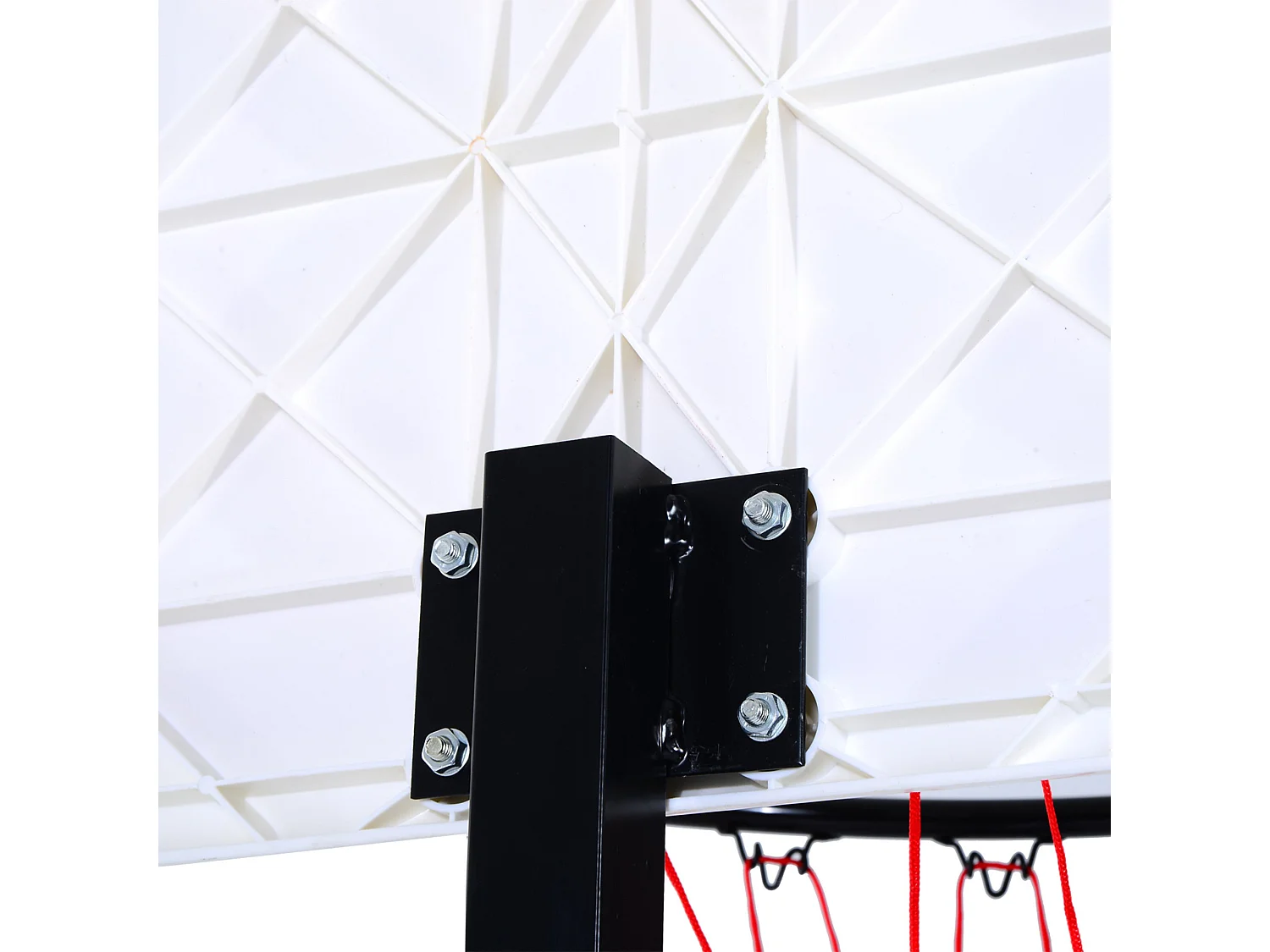 Canasta de baloncesto blanco y negro 73x49x249 cm HOMCOM