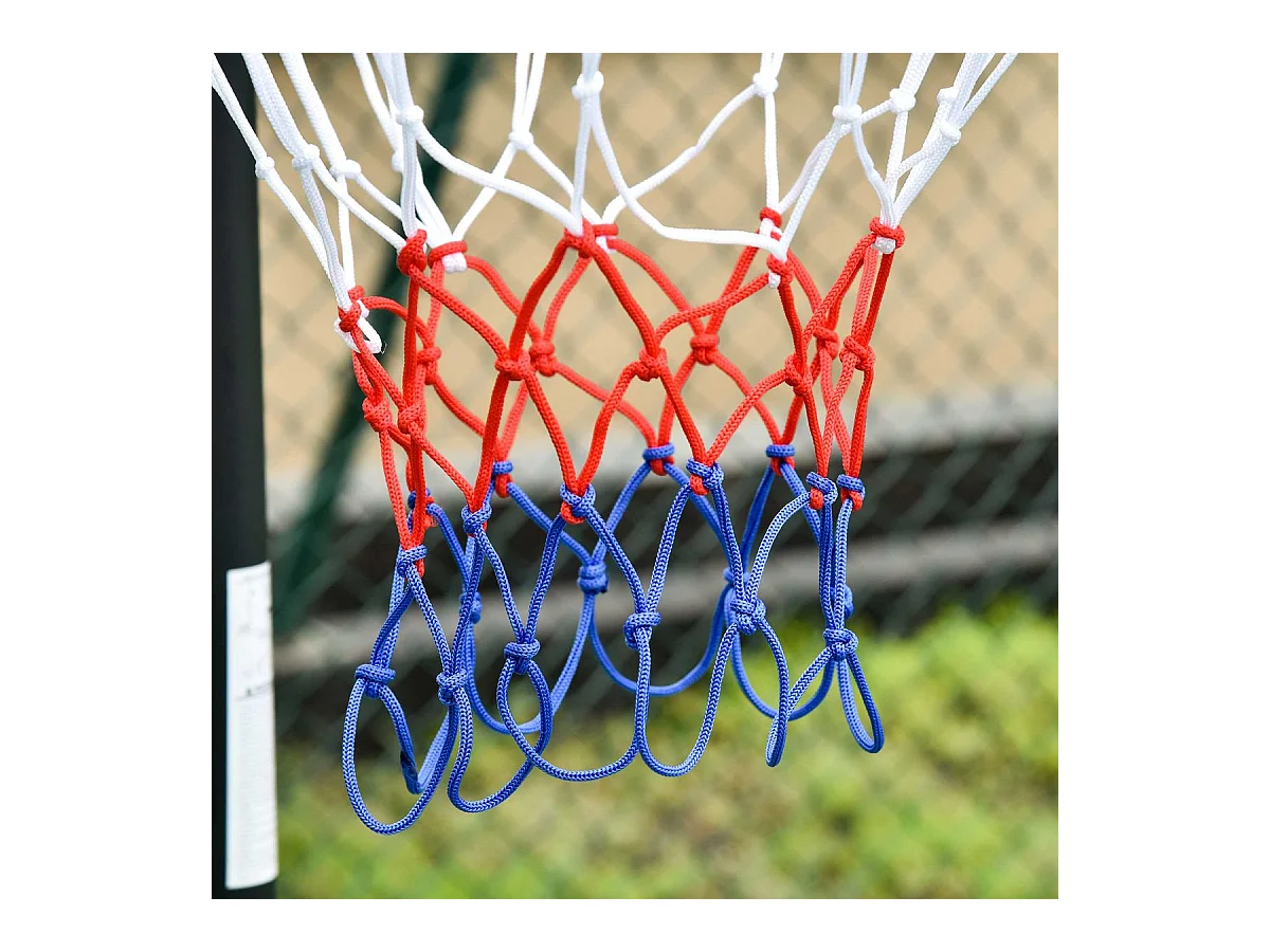 Canasta de baloncesto negro y rojo 75x83x261 cm HOMCOM