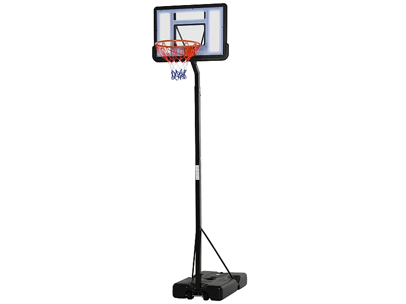 Soporte de baloncesto negro 90x165x352 cm HOMCOM
