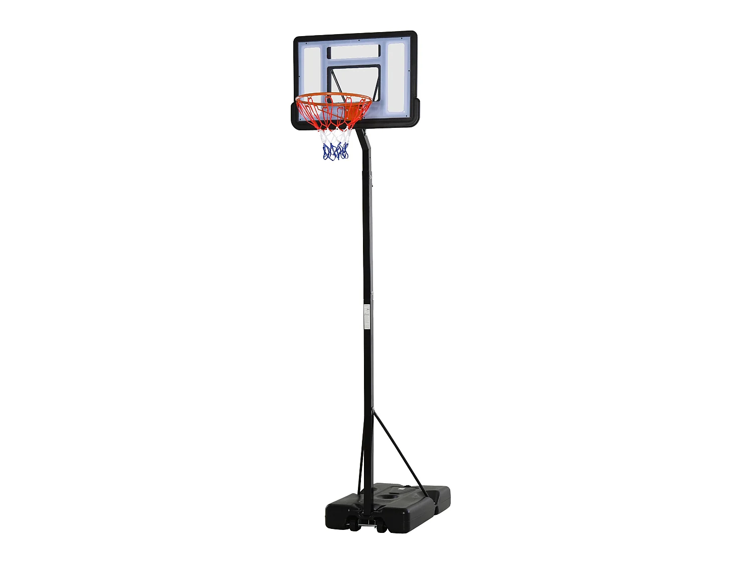 Soporte de baloncesto negro 90x165x352 cm HOMCOM