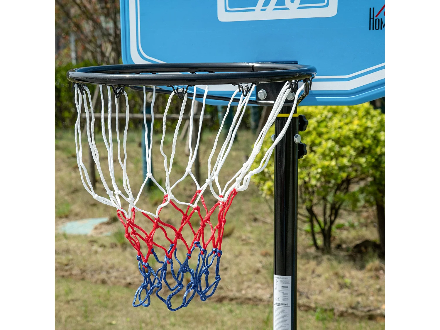 Canasta de baloncesto negro y azul 76x70x254 cm HOMCOM