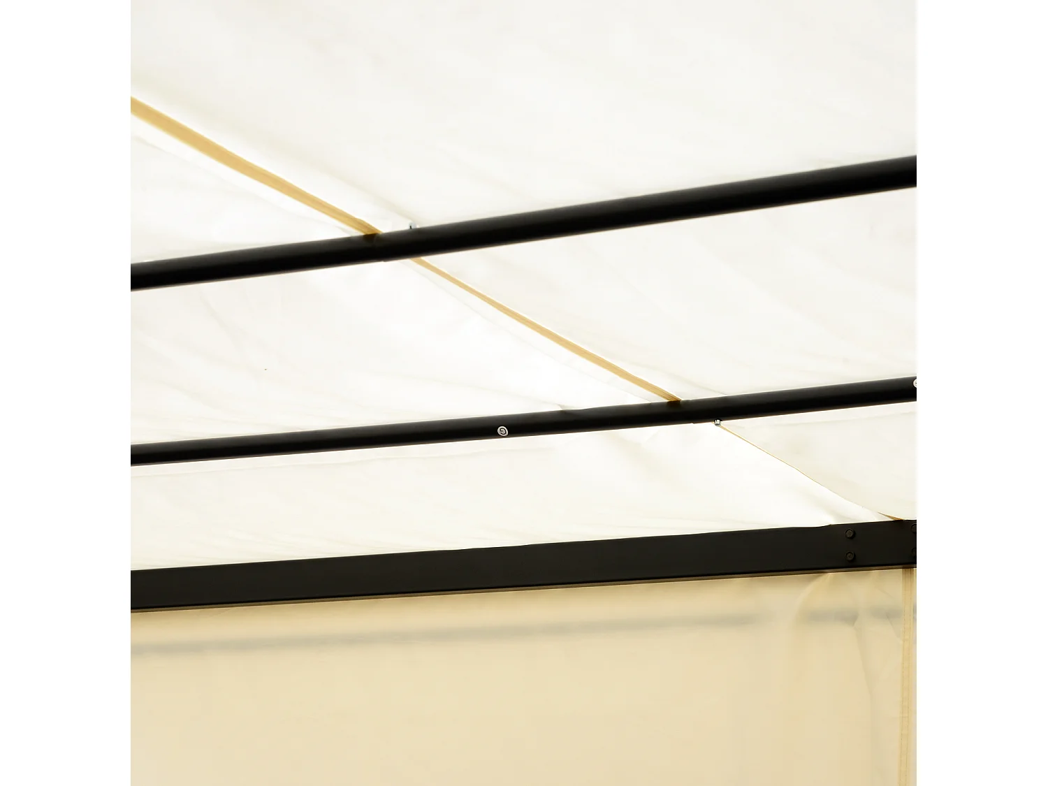 Pérgola crema 295x295x226 cm Outsunny