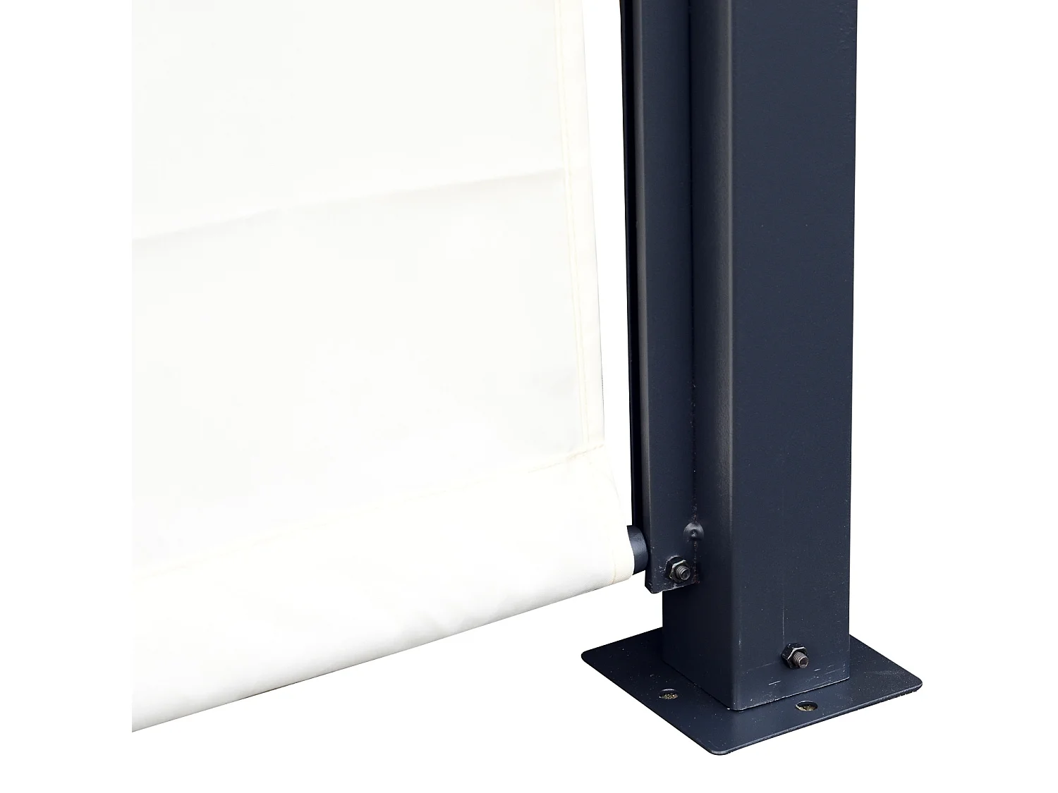 Pérgola crema 295x295x226 cm Outsunny