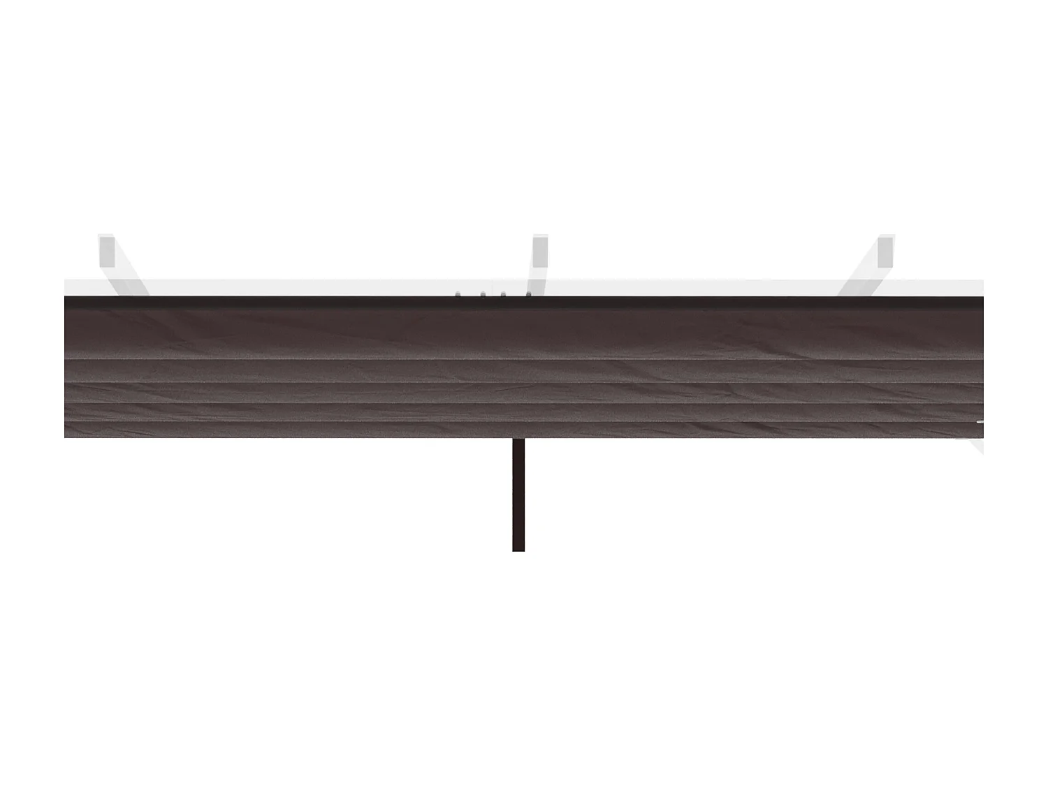 Cubierta para pérgola café 250x255x6 cm Outsunny